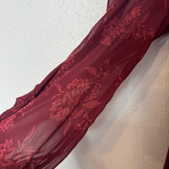 Anthropologie STEELE Sahara Midi Dress in Pinot Sz. MEDIUM - Picture 6 of 7